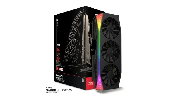 Graficka karta XFX Mercuryr AMD Radeon RX9070XT OC RGB 12GB 256 bit 3xDP/HDMI