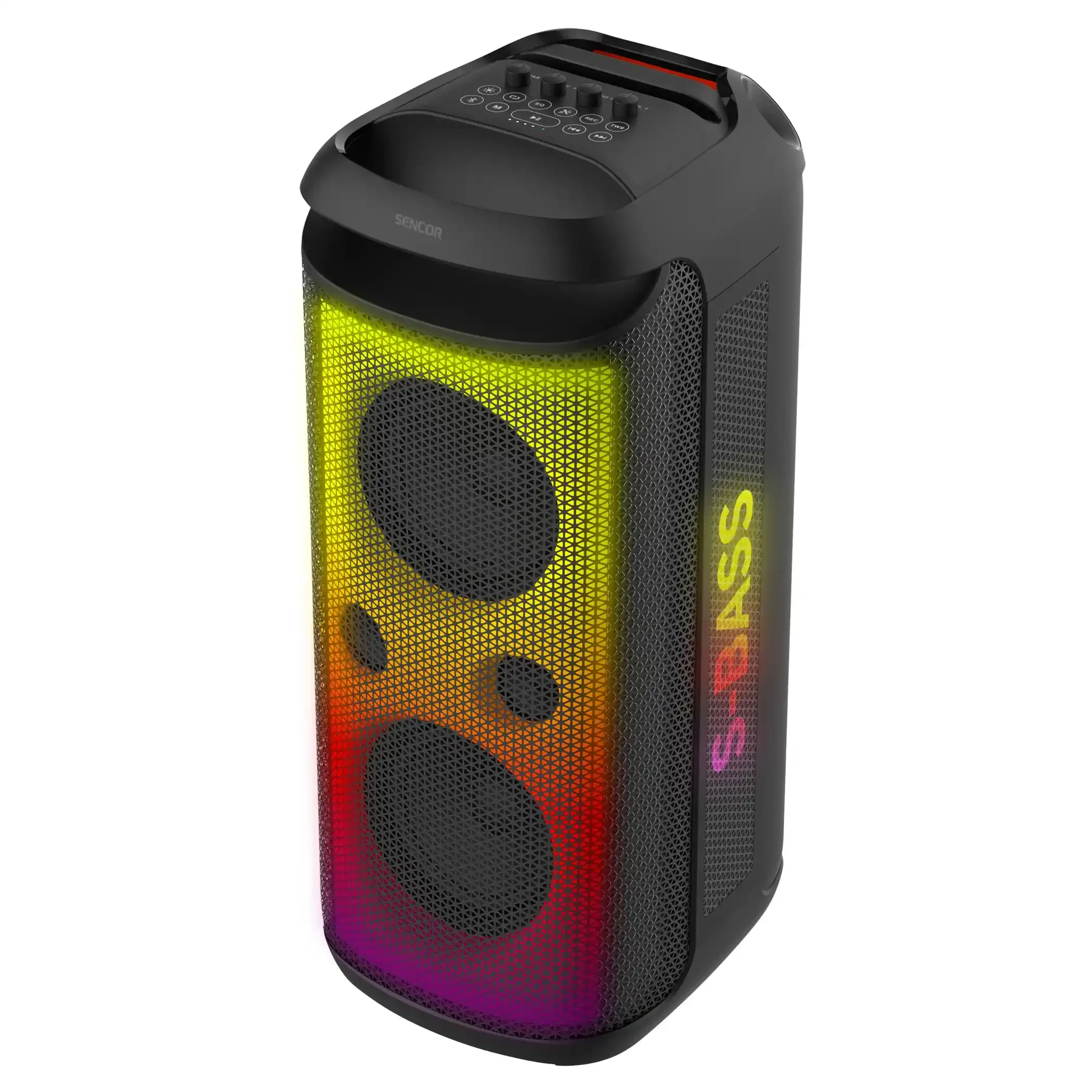 Partybox zvučnik Sencor Partycone Core 140W/TWS/IPX4/bežični mikrofon/FM/SD/2xUSB/12000mAh li-Ion