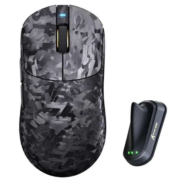 Bežični gaming miš Attack Shark RS3Ultra PAW3955MAX/52000 DPI/8KHz/Lightweight/Black Carbon