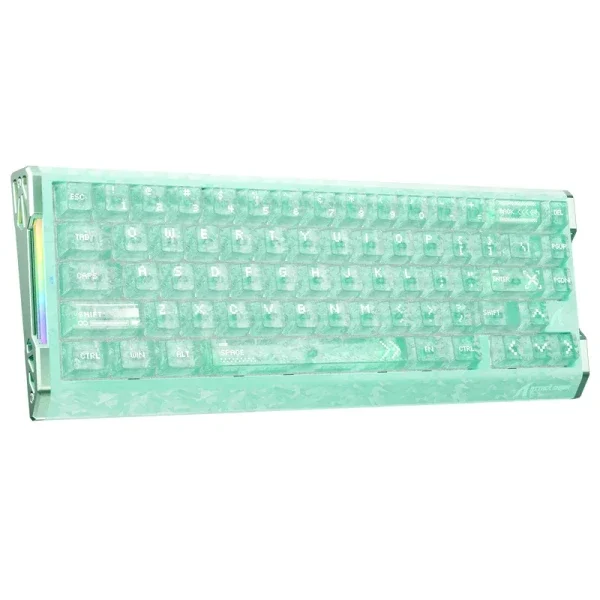 Bežična gaming tastatura Attack Shark R68HE Magnetic Switches/RT/Snap Tap/DKS/MT/TGL/Lake Green