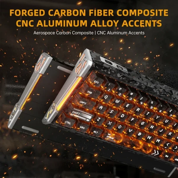 Bežična gaming tastatura Attack Shark R68HE Magnetic Switches/RT/Snap Tap/DKS/MT/TGL/Ink Shade