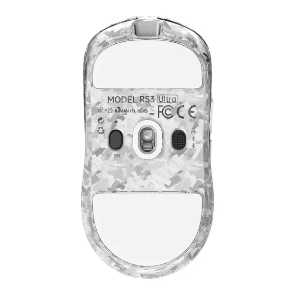 Bežični gaming miš Attack Shark RS3Ultra PAW3955MAX/52000 DPI/8KHz/Lightweight/Silver Carbon