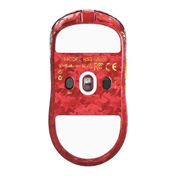 Bežični gaming miš Attack Shark RS3Ultra PAW3955MAX/52000 DPI/8KHz/Lightweight/Red Carbon