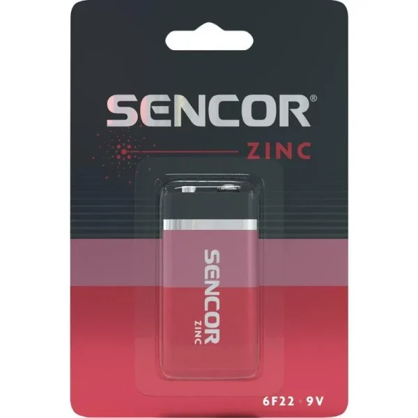 Baterija Sencor 6F22 9V Cink Karbon