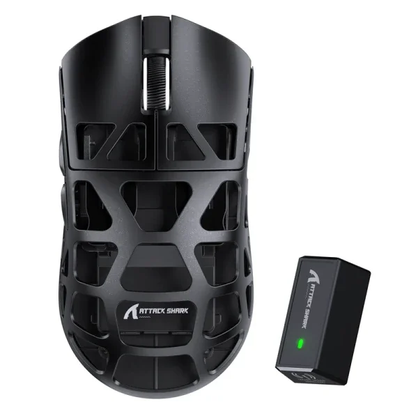 Bežični gaming miš Attack Shark R3 PAW3395/Magnesium/Superlight/8KHz Pooling/Black