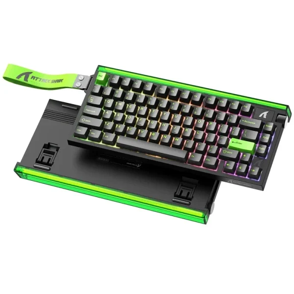 Gaming tastatura Attack Shark R85HE Magnetic Switches/8KHz/RT/Snap Tap/DKS/MT/TGL/Fluorescent Green