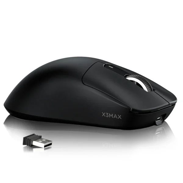 Bežični gaming miš Attack Shark X3Max PAW3950/42000 DPI/TriMode/200h Battery/Ergonomic/Black