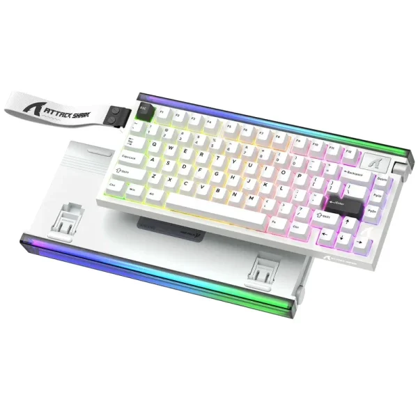 Gaming tastatura Attack Shark R85HE Magnetic Switches/8KHz/RT/Snap Tap/DKS/MT/TGL/Starry White