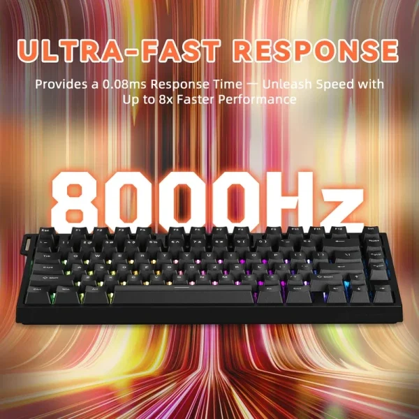 Gaming tastatura Attack Shark R82HE Magnetic Switches/8KHz/RT/Snap Tap/DKS/MT/TGL/Black
