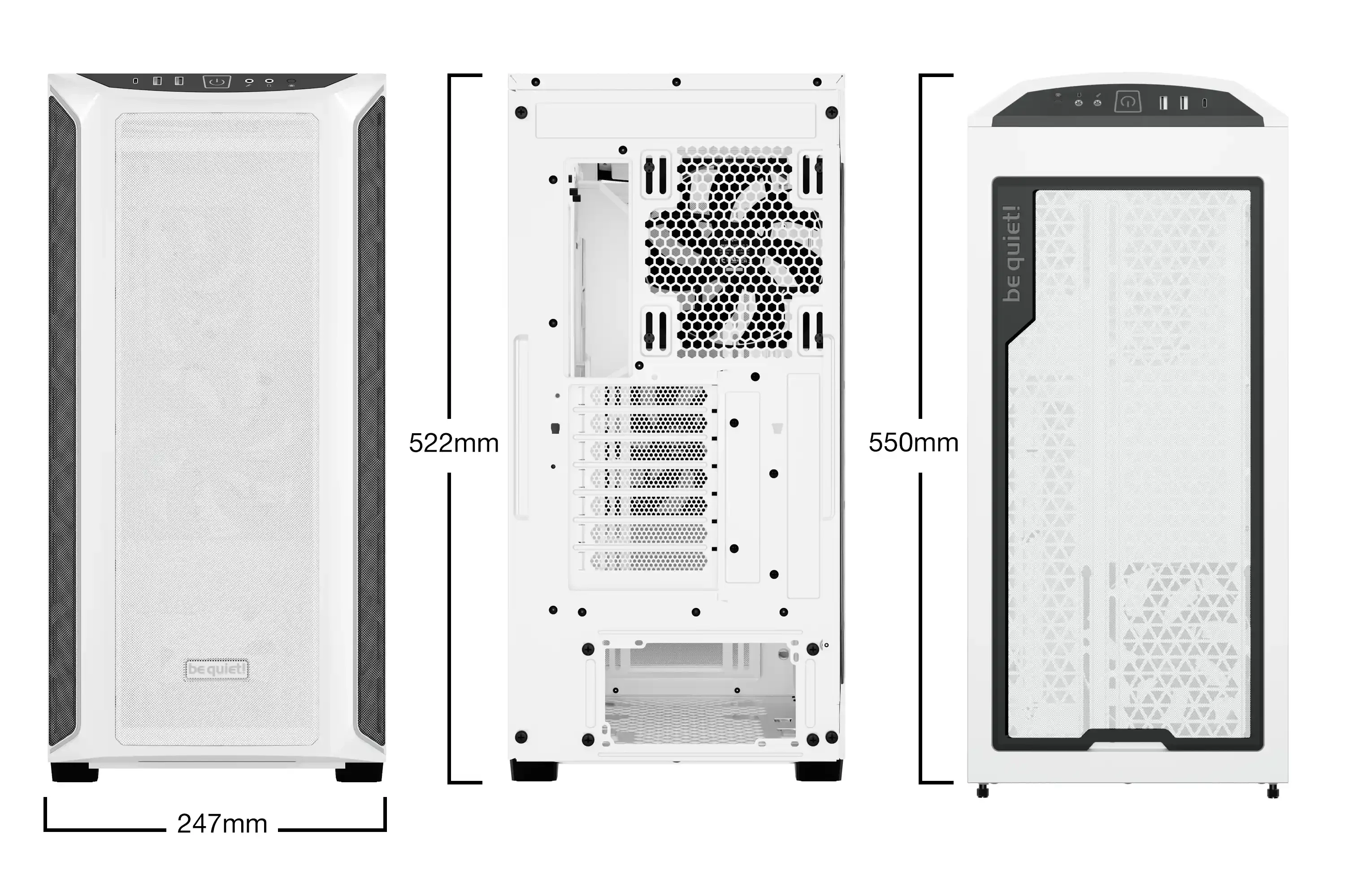 Kućište Be Quiet Shadow Base 800 DX White BGW62