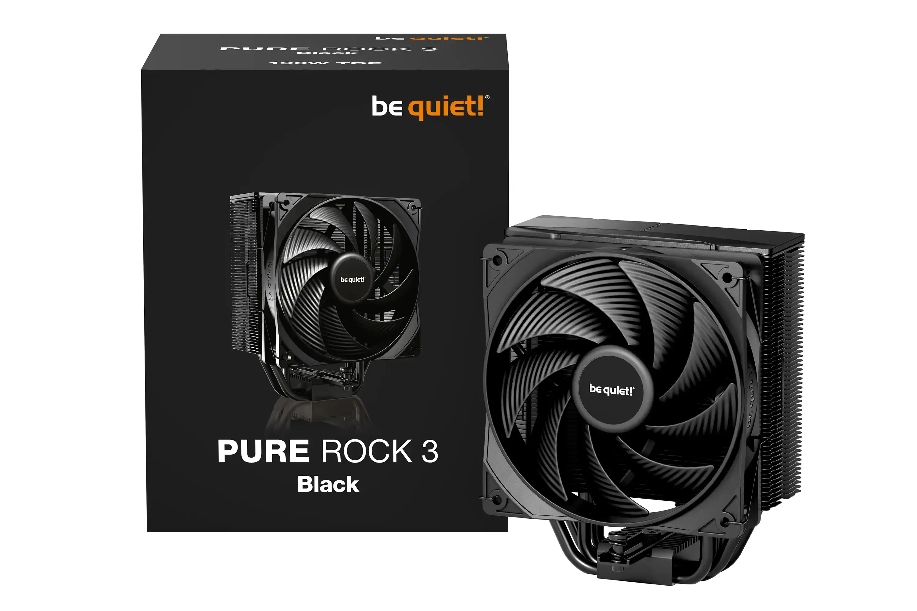 CPU Cooler Be quiet Pure Rock 3 Black BK039 (AM4,AM5,1151,1150,1155,1200,1700)/TDP-190W