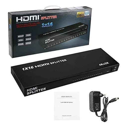 HDMI spliter 1x16 12V/3A ver.1.4 KT-HSP-1.16