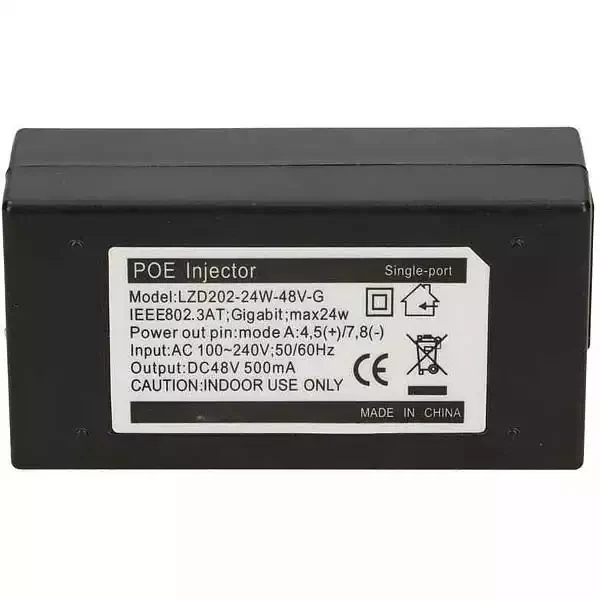 Extralink POE-48-24W-G 48V 24W 0.5A Gbit Power Adapter with AC Cable