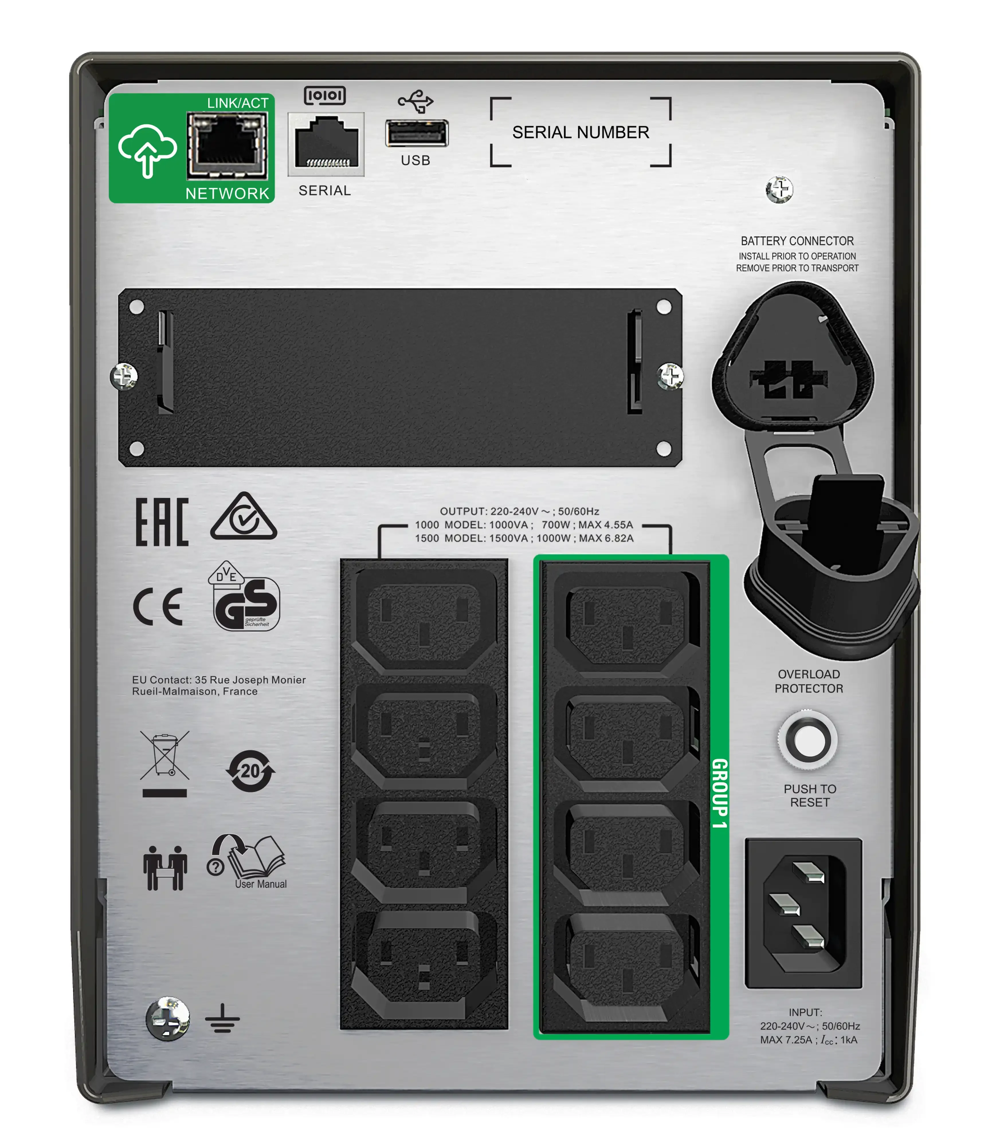 UPS APC SMT1500IC Smart 1500VA LCD