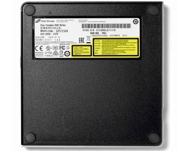 CD DVD-RW USB LG EXT GP57ES40 Slim Silver