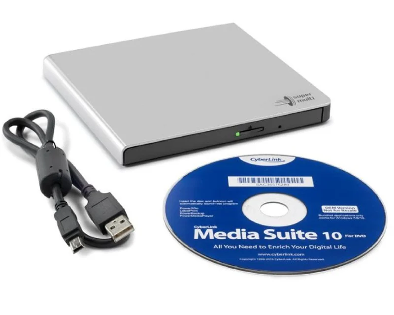 CD DVD-RW USB LG EXT GP57ES40 Slim Silver