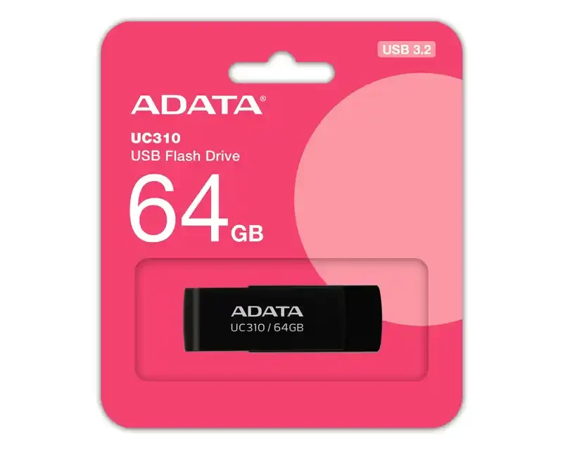 USB Flash 64 GB AData 3.2 UC310-64G-RBK