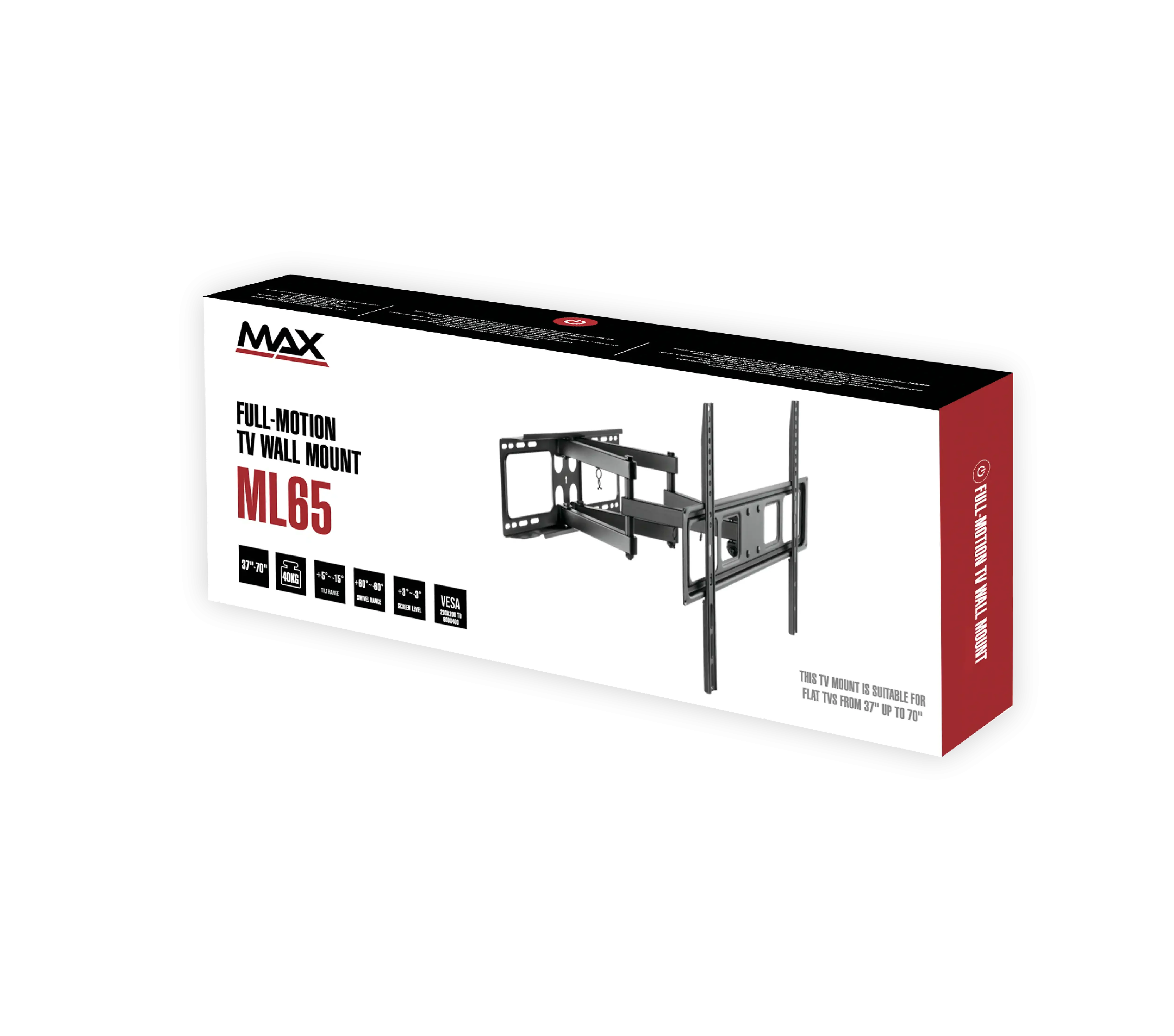 Nosač za TV MAX ML65 32-70/vesa max 400x400/40kg/zglobni