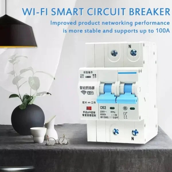 ZIGBEE-SMART-SWITCH BREAKER Gembird Tuya prekidac-osigurac APP Glasovna kontrola Alexa Google Smart