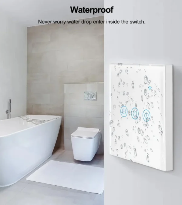 ZIGBEE-SMART-3 GANG-RSH-SP003-EU Gembird 3 Smart bezicna prekidaca,APP glasovna kontrola Glass Touch