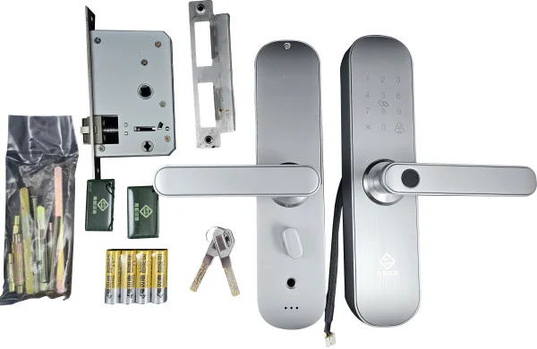 ZIGBEE-SMART-LOCK-WD002 Gembird Zigbee Wifi brava sa otiskom prsta za vrata, daljinska kartica