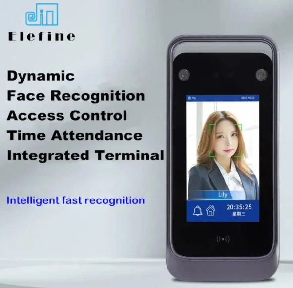 SMART-KPS-ATTENDANCE MACHINE-EF-S500 Gembird Dinamicko prepoznavanje lica, Citac kontrole pristupa