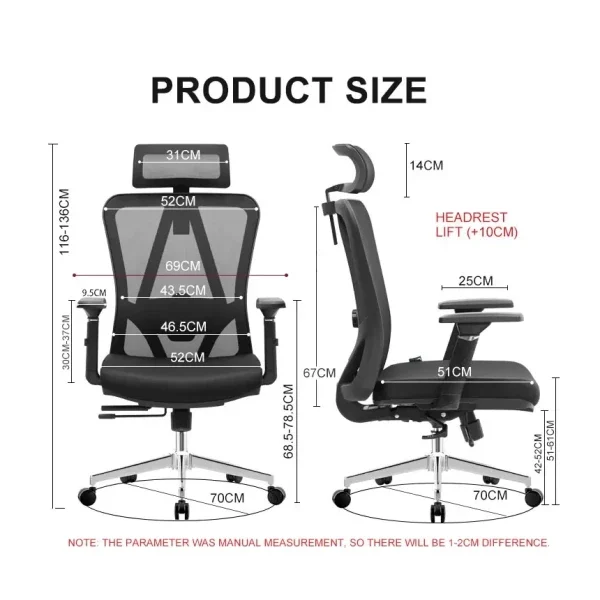 Ergonomska kancelarijska stolica UGD Trieste Lux