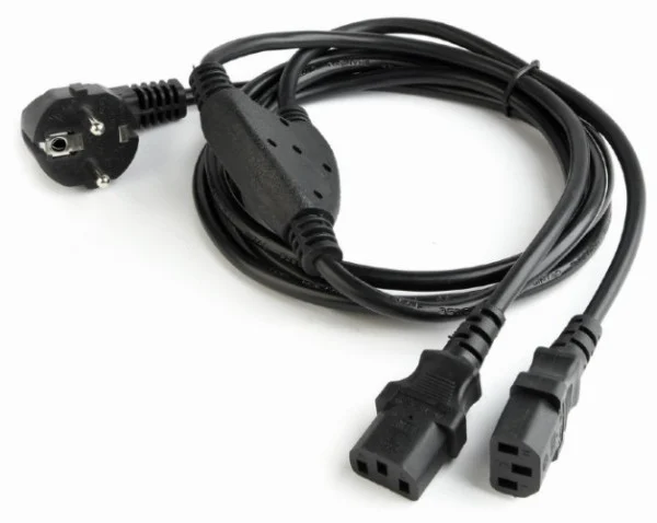 PC-186-ML6 Gembird Kabl za napajanje racunara, Y razdelnik (C13), VDE certifikat 2m