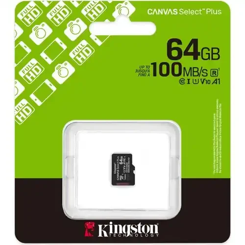 Micro SD Card 64GB Kingston SDCS3/64GBSP class 10