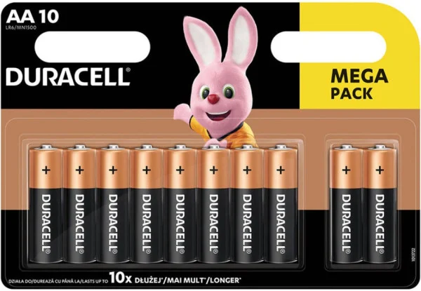 Duracell AA PAK10 CK, Basic nova 1.5V LR6 MN1500, ALKALNE baterije duralock PAK10 (cena po kom.)