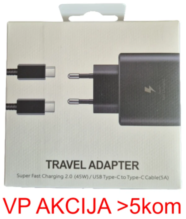 NPA-AC40 ** Gembird brzi Punjac 45W PD3.0  USB-C + kabl 5A USB-C na USB-C (719)