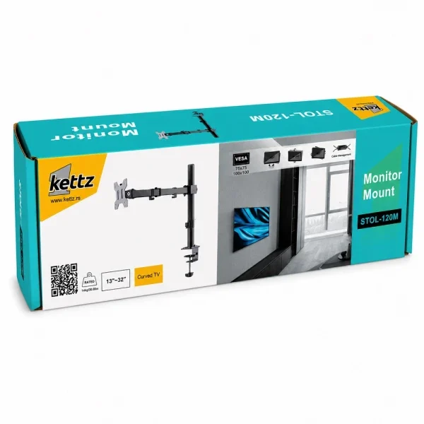 Nosač za TV Kettz STOL-120M 13-32/vesa max 100x100/10kg/stoni