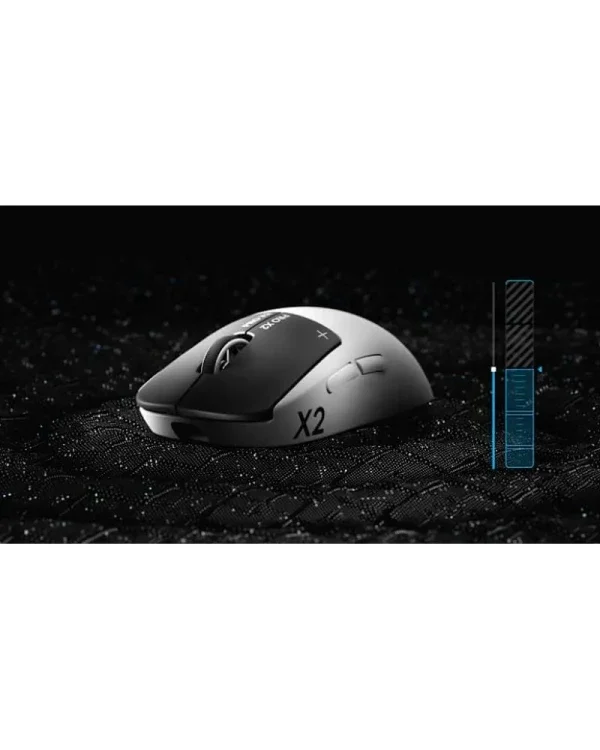 Bežični gaming miš Logitech G Pro X2 Superstrike crno beli