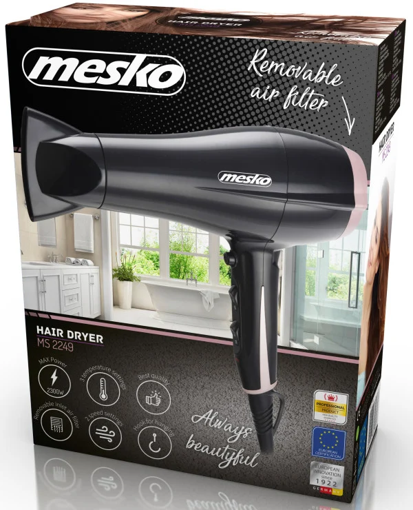 Mesko MS2249 fen za kosu cene 1800 - 2000W 2 brzine, 3 temperature, Cool funkcija