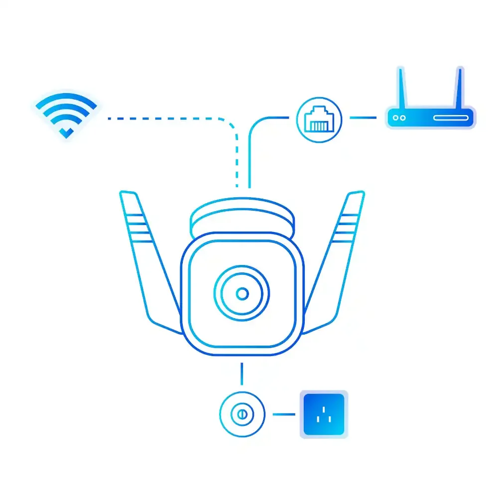 Vodootporna nadzorna kamera TP-link TAPO C310 Wi-Fi outdoor 3MP Bela