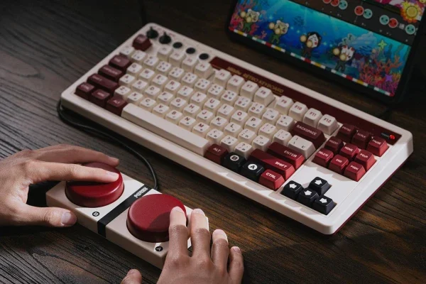 Bežična tastatura 8BitDo Retro 87/mehanička/Fami Edition + Dual Super Buttons