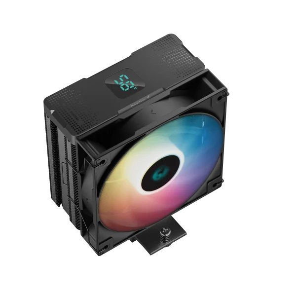 DeepCool AG400 *DIGITAL ARGB 4xHeat Pipe, Real-TimeCPU Screen, 220W 120mm 2100rpm 76CFM,BK Intel/AMD