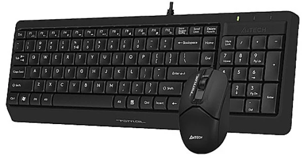 A4-F1512 A4Tech tastatura YU-LAYOUT + mis USB, Black
