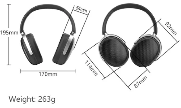 A4-BH350C A4Tech FSTYLER bluetooth v5.3 slusalice, ANC, 40mm, 32ohm, 500mAh, BLACK