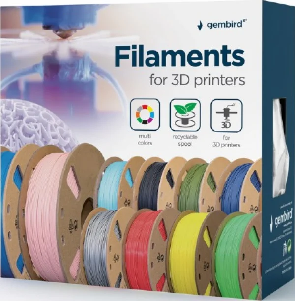 3DP-ASA1.75-01-W Gembird ASA filament, 1.75 mm, 1 kg White