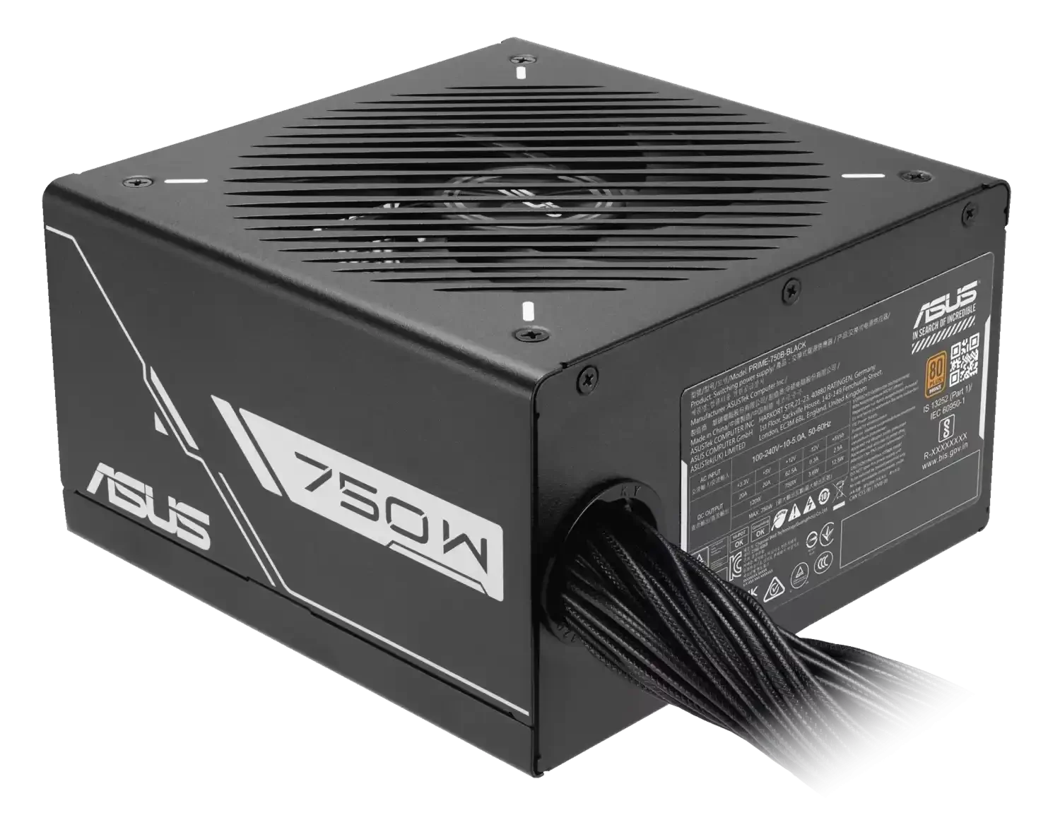 Napajanje ASUS 750W PRIME-750B BLACK ATX12V 80+ Bronze Modularno