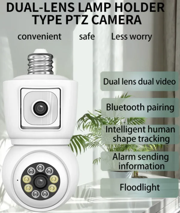 CAM-IP6MP-Q3 GMB PTZ kamera 6mpix microSD iCSee xmeye Two-way voice 2x3,6mm SIJALICNO GRLO E27