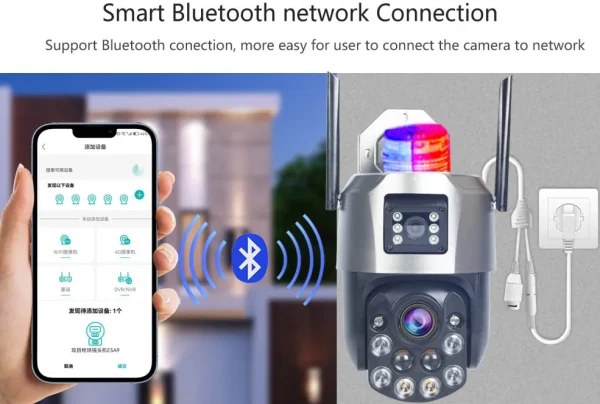 CAM-IP6MP-EP5-12X ZOOM GMB kamera  6 mpix microSD iCSee xmeye pro Two-way PTZ ip66,2x3.6mm