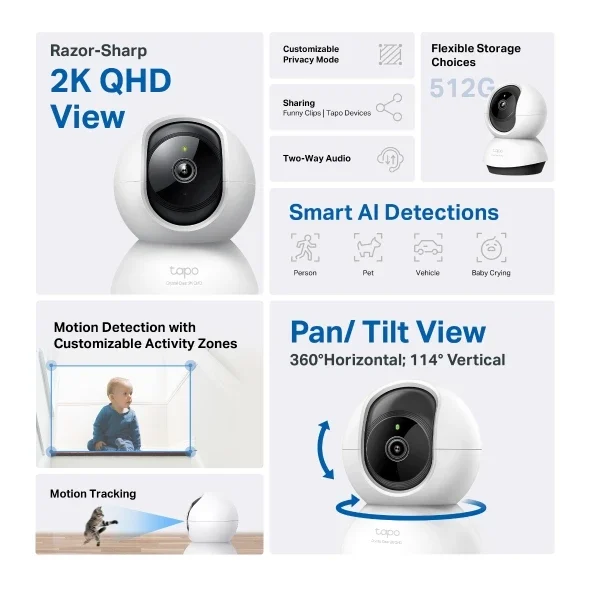 Wi-Fi nadzorna kamera TP-Link Tapo C220