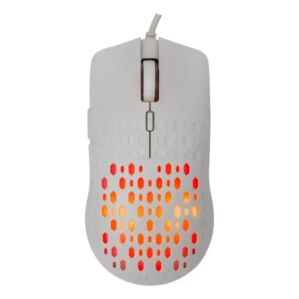 Miš Baracuda OCTOPUS 3600DPI/6D/Optički/RGB/Bela