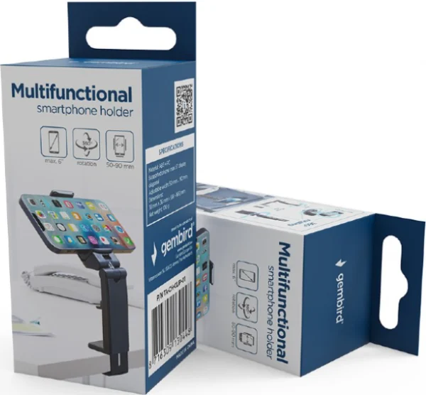 TA-CH-CLIP-01 Gembird Multifunctional smartphone holder, black